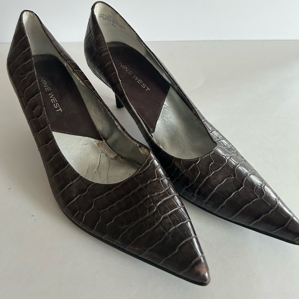 Nine West Shoes Heels Pumps Black Sz. 7